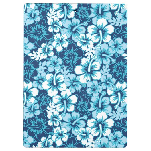 Surf Floral Hibiscus Pattern Klembord (Achterkant)