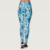 Surf Floral Hibiscus Pattern Leggings (Achterkant)