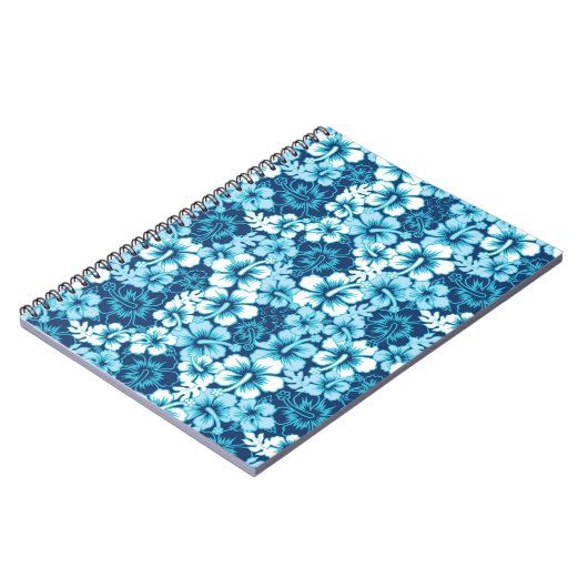 Surf Floral Hibiscus Pattern Notitieboek (Linkerzijde)
