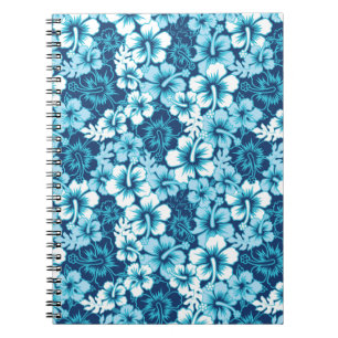 Surf Floral Hibiscus Pattern Notitieboek