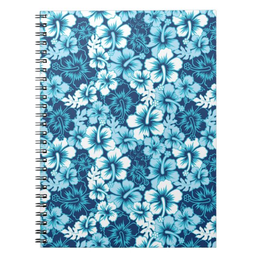 Surf Floral Hibiscus Pattern Notitieboek (Voorkant)