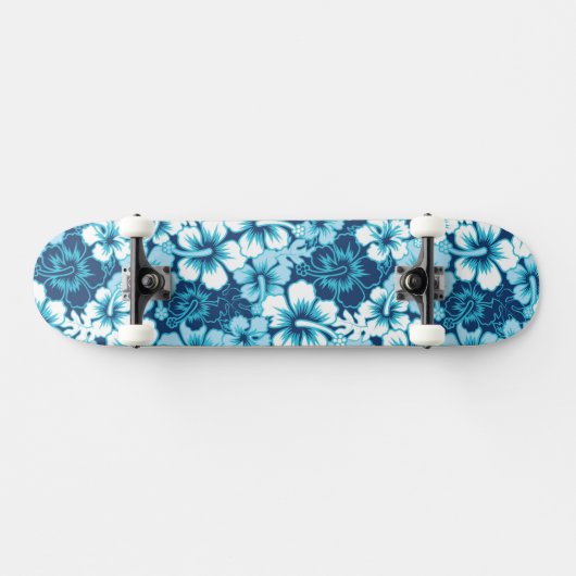 Surf Floral Hibiscus Pattern Persoonlijk Skateboard (Horizontaal)