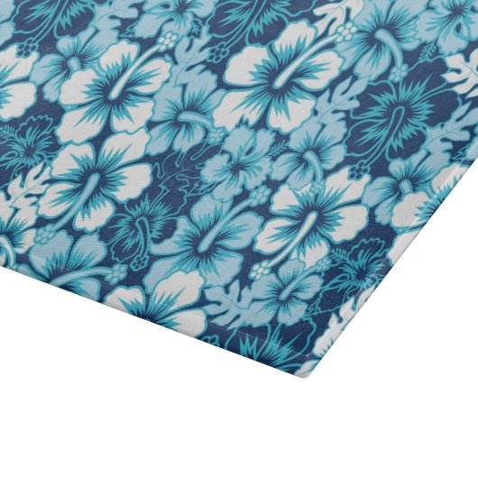 Surf Floral Hibiscus Pattern Snijplank (Hoek)
