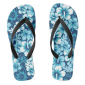 Surf Floral Hibiscus Pattern Teenslippers (Voetbed)