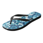 Surf Floral Hibiscus Pattern Teenslippers (Schuin)