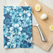 Surf Floral Hibiscus Pattern Theedoek (Quarter Fold)