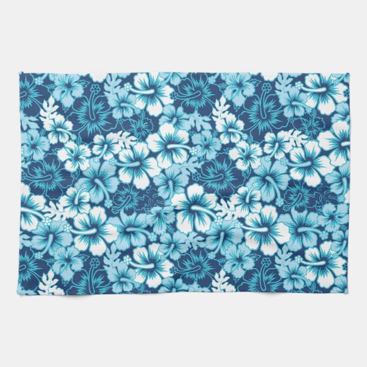 Surf Floral Hibiscus Pattern Theedoek (Horizontaal)