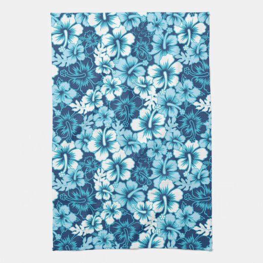 Surf Floral Hibiscus Pattern Theedoek (Verticaal)