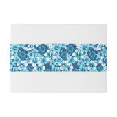 Surf Floral Hibiscus Pattern Uitnodigingen Wikkel (Achterkant Voorbeeld)