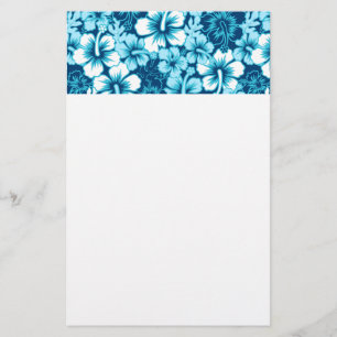 Surf florale hibiscus briefpapier