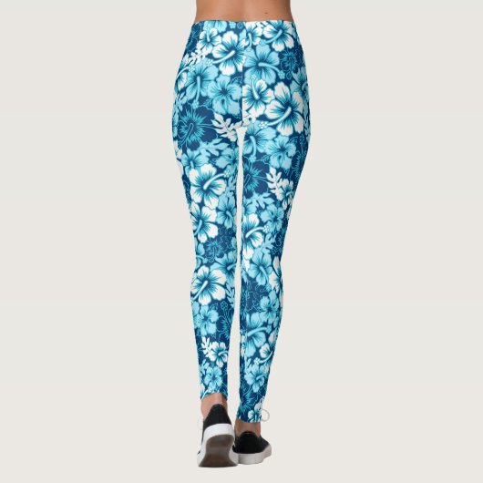 Surf florale hibiscus leggings (Achterkant)