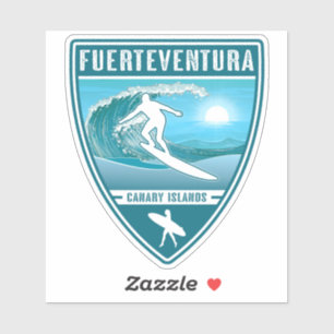 Surf Fuerteventura Canarische Eilanden Spanje Sticker