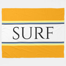 SURF Fun Gouden Geel Wit Blauw Racing Stripes