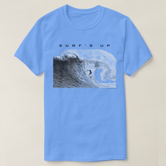 Surf gaat surfen op barrel wave t-shirt (Design voorkant)