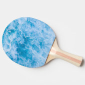 Surf-geïnspireerde oceaangolven zeegezicht tafeltennisbatje (Zijkant)