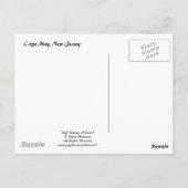 Surf Gevist in Kaapje kan op 6 Briefkaart Dusk (Achterkant)