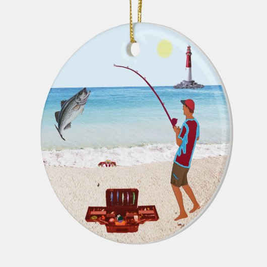 Surf Gevist Keramisch Ornament (Links)