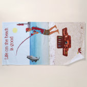 Surf Gevist Strandlaken (Voorkant)