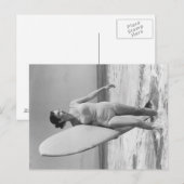  Surf Girl Briefkaart (Voorkant / Achterkant)