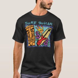 Surf gitaar: Tiki w/Torch en Hibiscus T-shirt