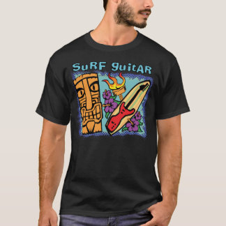 Surf gitaar: Tiki w/Torch en Hibiscus T-shirt