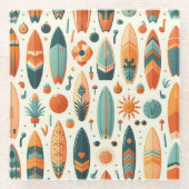Surf Glazen Onderzetter (Voorkant)