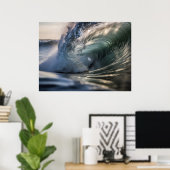 Surf golf oceaan poster (Thuiskantoor)