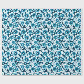 Surf grafisch bloem cadeaupapier (Vlak)