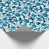 Surf grafisch bloem cadeaupapier (Hoek)