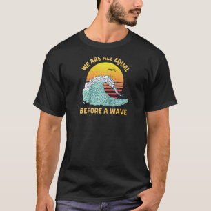 Surf Grafische Retro Sunset Wave Ocean Wave T-shirt
