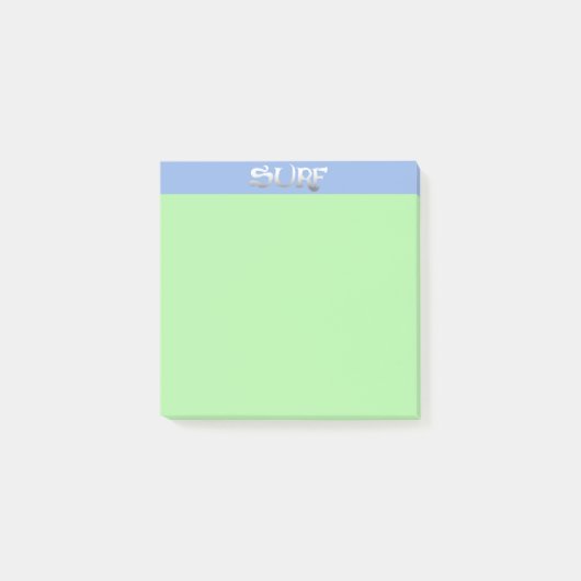 Surf groene notitieblokken post-it® notes (Voorkant)