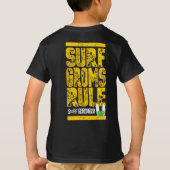 Surf Groms Rule!! (geel) T-shirt (Achterkant)