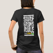 Surf Groms Rule!! (volwassen wit) T-shirt (Achterkant)