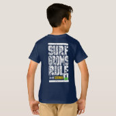 Surf Groms Rule!! (wit) T-shirt (Achterkant volledig)