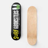 Surf Gromsters volledig zwart Skateboard (Voorkant)