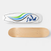 Surf Grote Meren Persoonlijk Skateboard (Horizontaal)