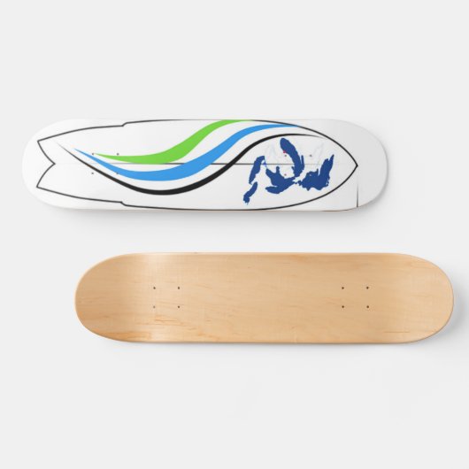 Surf Grote Meren Persoonlijk Skateboard (Horizontaal)