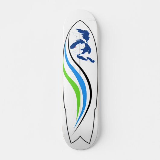 Surf Grote Meren Persoonlijk Skateboard (Voorkant)