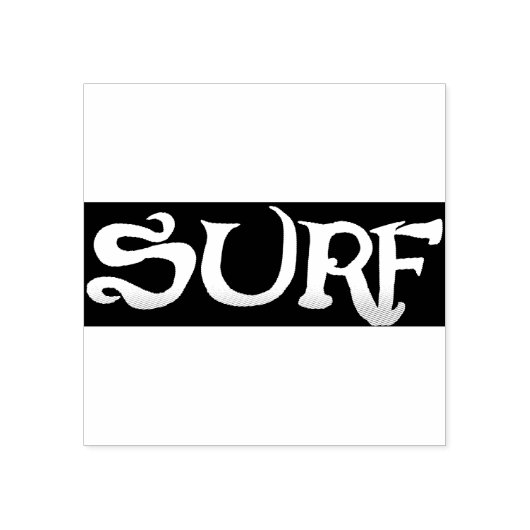 Surf grote rubberen stempel w handvat (Afrduk)