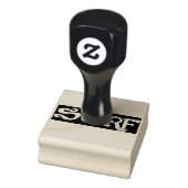 Surf grote rubberen stempel w handvat (Stempel)