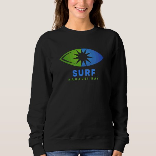 Surf Hanalei Bay Kauai Surfen Trui (Voorkant)