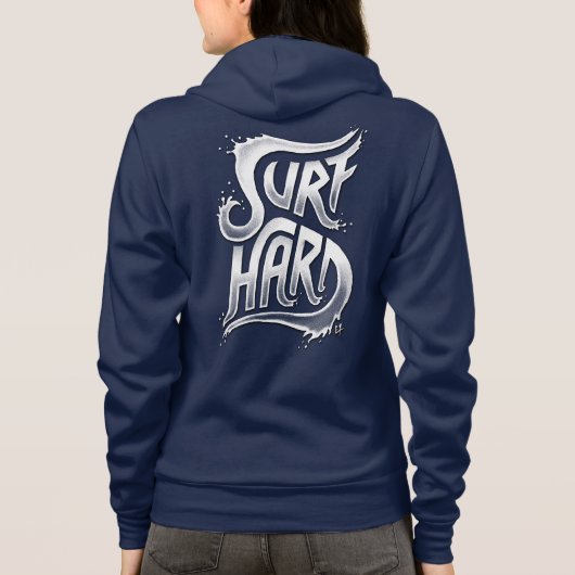 Surf Hard Hoodie (Achterkant)