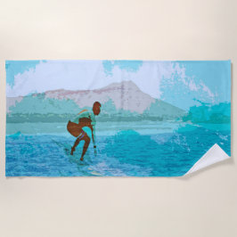 surf hawaï strandlaken