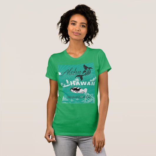 Surf Hawaï T-shirt (Voorkant volledig)