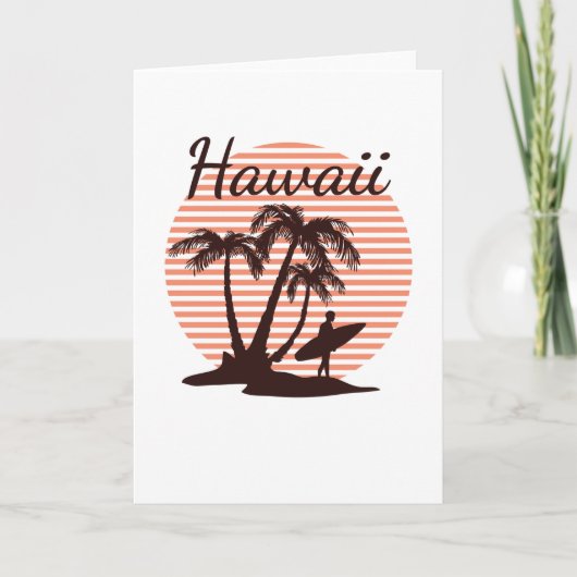 Surf Hawaii Kaart (Voorkant)