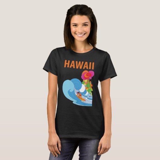 Surf Hawaii T-shirt (Voorkant volledig)