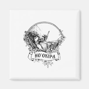 Surf Hookipa Maui Hawaii Vintage Retro Surfen Magneet