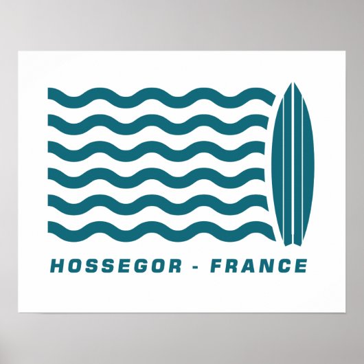 Surf Hossegor Frankrijk Poster (Voorkant)
