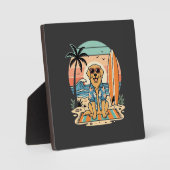 Surf Hound Retro Strand Zomer Fotoplaat (Voorkant)