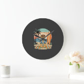 Surf Hound Retro Strand Zomer Grote Klok (Huis)